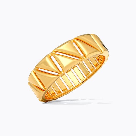 Lumi Linears 22KT Gold Band