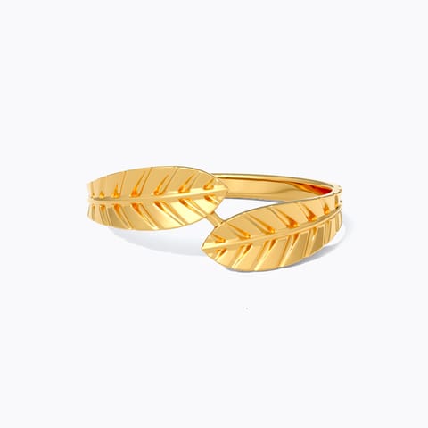 Orami Ferns 22KT Gold Open Ring