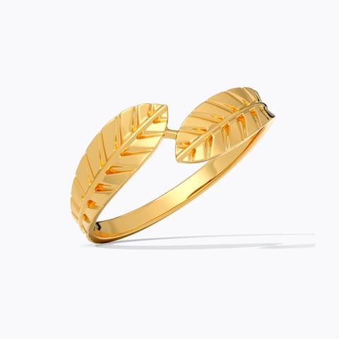 Orami Ferns 22KT Gold Open Ring