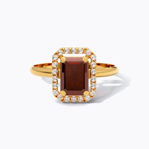 Classic Crimson 22KT Gemstone Ring