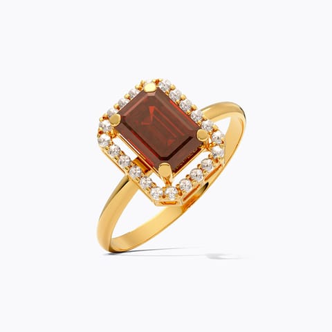 Classic Crimson 22KT Gemstone Ring