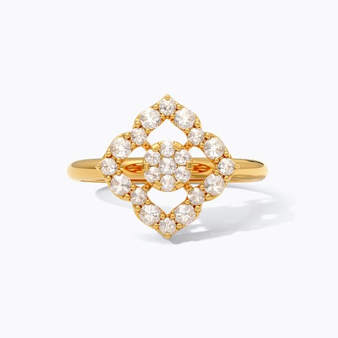 Classic Glamour 22KT Gemstone Ring