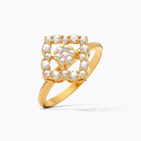 Classic Glamour 22KT Gemstone Ring