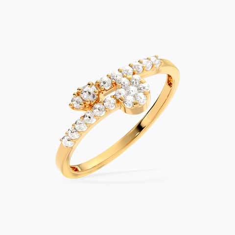 Linear Orb 22KT Gemstone Ring