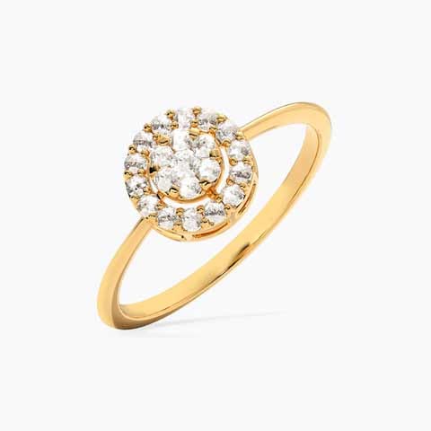 Classic Orb 22KT Gemstone Ring