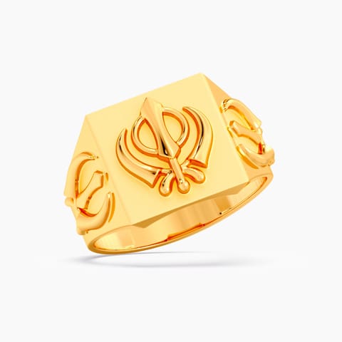 Khanda 22KT Gold Ring for Men