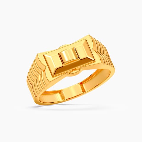 Virgule 22KT Gold Ring for Men