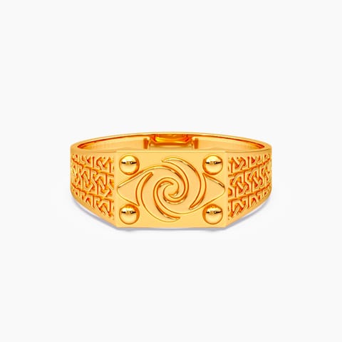 Imprinted 22KT Gold Ring for Men