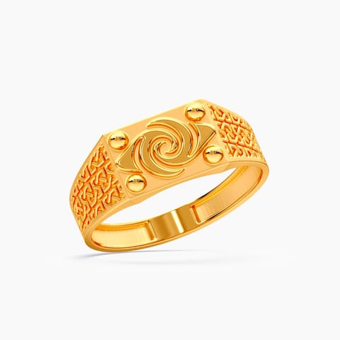 Imprinted 22KT Gold Ring for Men