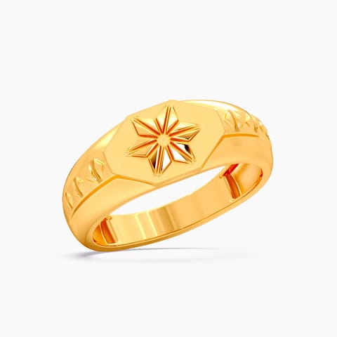 Imperial Dial 22KT Gold Ring for Men