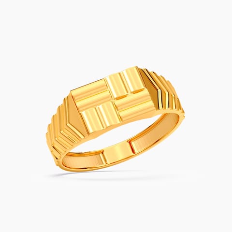Nautical 22KT Gold Ring for Men
