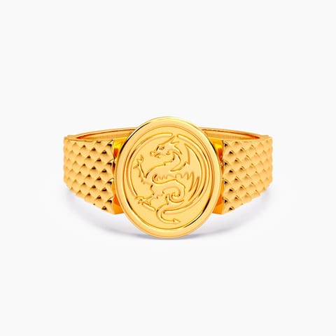 Dragon 22KT Gold Ring for Men