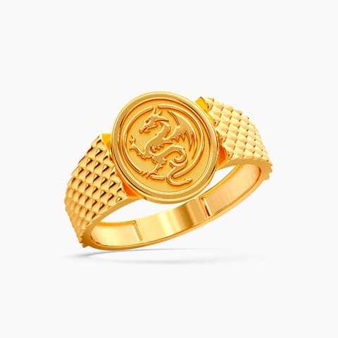 Dragon 22KT Gold Ring for Men