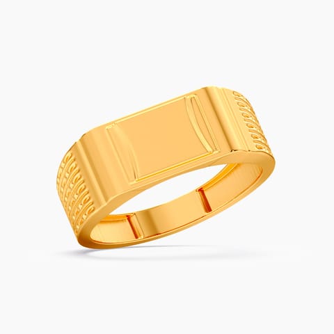 Knight 22KT Gold Ring for Men