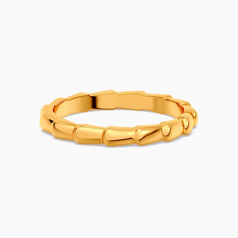 Curved Trial 22KT Gold Band