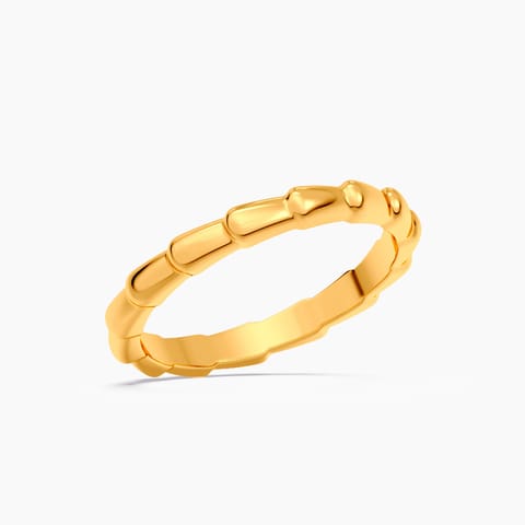 Curved Trial 22KT Gold Band