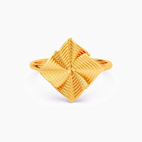 Golden Ruffles 22KT Gold Ring