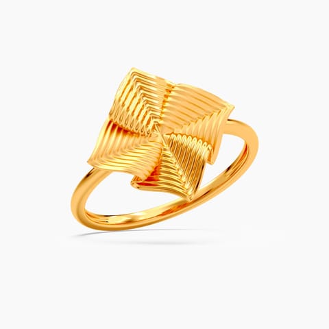 Golden Ruffles 22KT Gold Ring