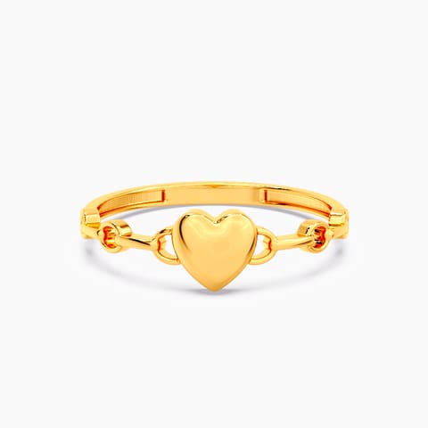 Heart Links 22KT Gold Ring
