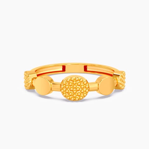 Chunky Circles 22KT Gold Ring