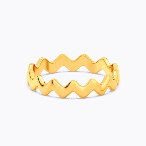 Zig Zag 22KT Gold Ring