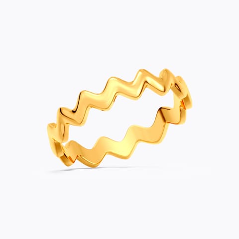 Zig Zag 22KT Gold Ring