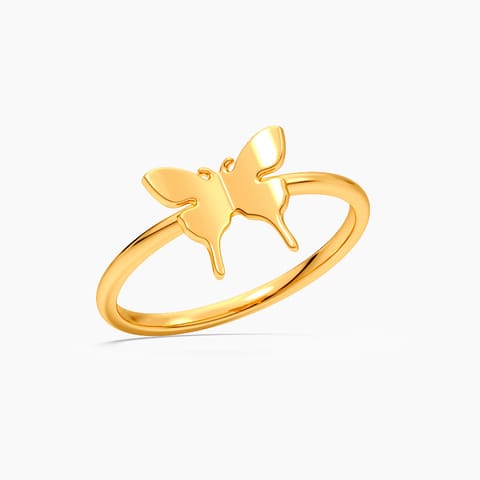 Golden Butterfly 22KT Gold Ring