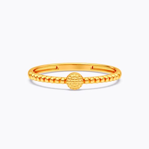Beaded Orb 22KT Gold Ring