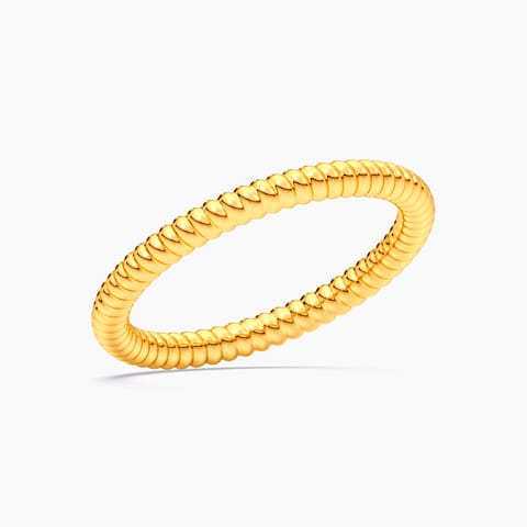 French Twist 22KT Gold Band