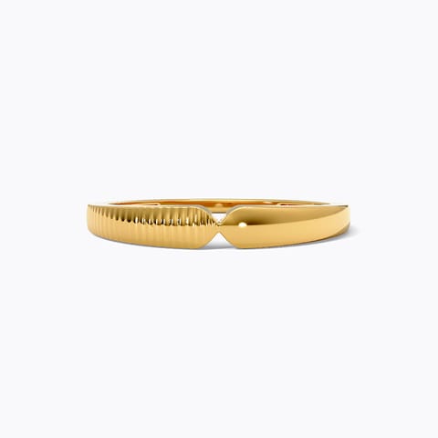 Stacking Beam Gold Ring