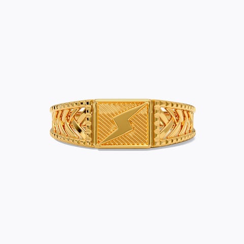 Thunderstorm 22KT Gold Ring for Men