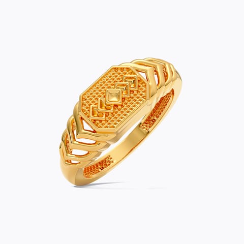 Nautical 22KT Gold Ring for Men