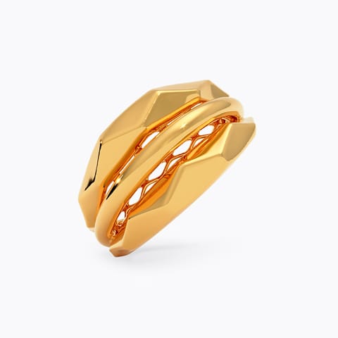 Gilded Mesh 22KT Gold Ring
