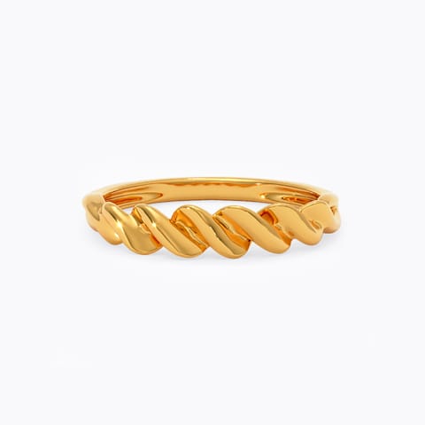 Twister 22KT Gold Ring