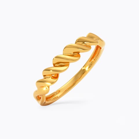 Twister 22KT Gold Ring