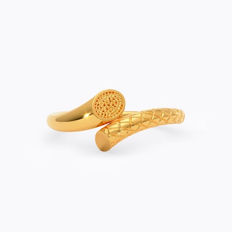 Gleaming Lines 22KT Gold Ring