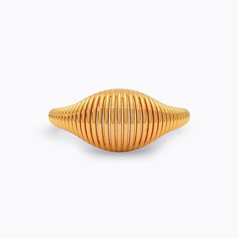 Gleaming Lines 22KT Gold Ring