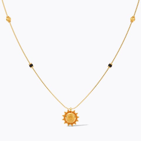 Ornate Carved 22KT Gold Mangalsutra