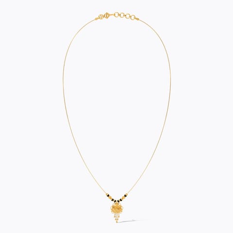 Radiance Carved 22KT Gold Mangalsutra