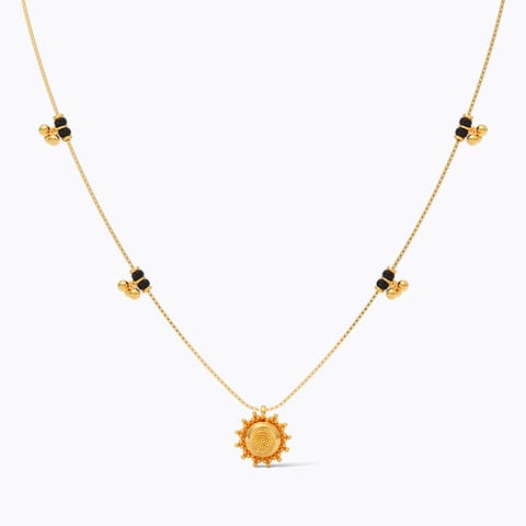 Gold Mangalsutra 22 Karat Yellow Gold Sunbeam 22KT Gold Mangalsutra