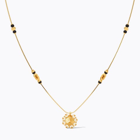 Gold Mangalsutra 22 Karat Yellow Gold Eternal Gleam 22KT Gold Mangalsutra