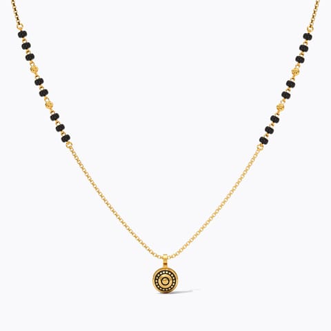 Gold Mangalsutra 22 Karat Yellow Gold Midaas 22KT Gold Mangalsutra