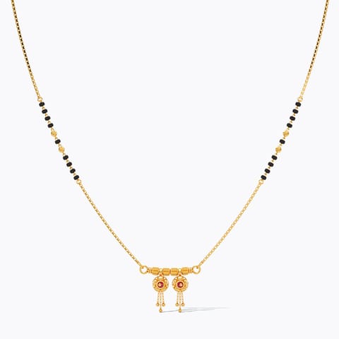 Gold Mangalsutra 22 Karat Yellow Gold Aurvani 22KT Gold Mangalsutra