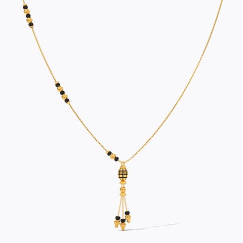 Gold Mangalsutra 22 Karat Yellow Gold Eternal Knot 22KT Gold Mangalsutra