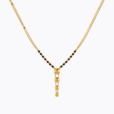 Gold Mangalsutra 22 Karat Yellow Gold Eshira 22KT Gold Mangalsutra