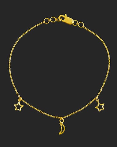 Sanya 22Kt Gold Matching Set, Charm Bracelet