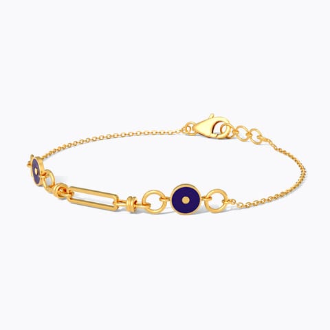 Serene Sage 22KT Gold Chain Bracelet
