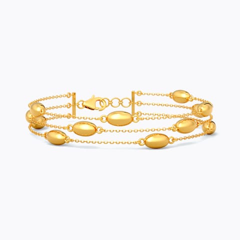 Solara Beads 22KT Gold Chain Bracelet
