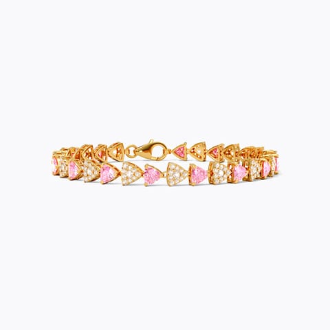 Poetic Gleam 22KT Gemstone Bracelet