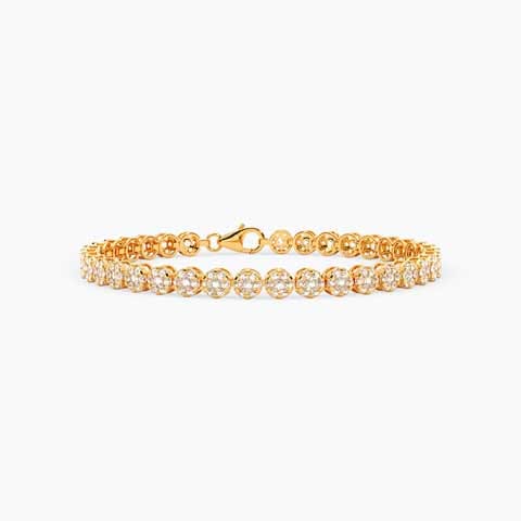Luxe Radiance 22KT Gemstone Bracelet